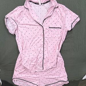 Pink Polka Dot Women's Pajama Set